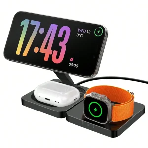 15W 3 In 1 Foldable Magnetic Wireless Charger