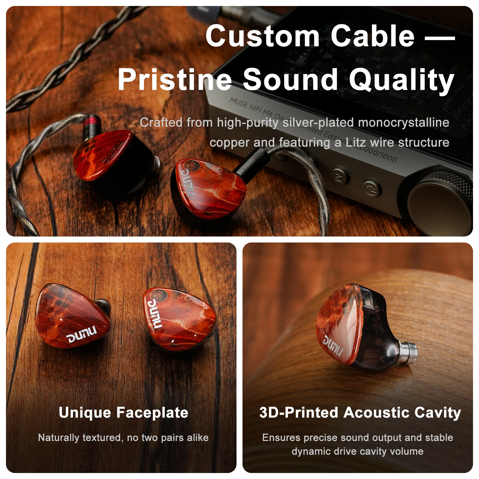 HiFiGo DUNU x Gizaudio DaVinci 2DD+4BA Hybrid In-ear Monitor - Image 1