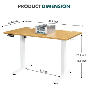 Electric Adjustable Height Standing Computer Desk